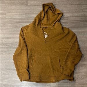 All in Motion Men's rust tan half Zip-Up Sweater